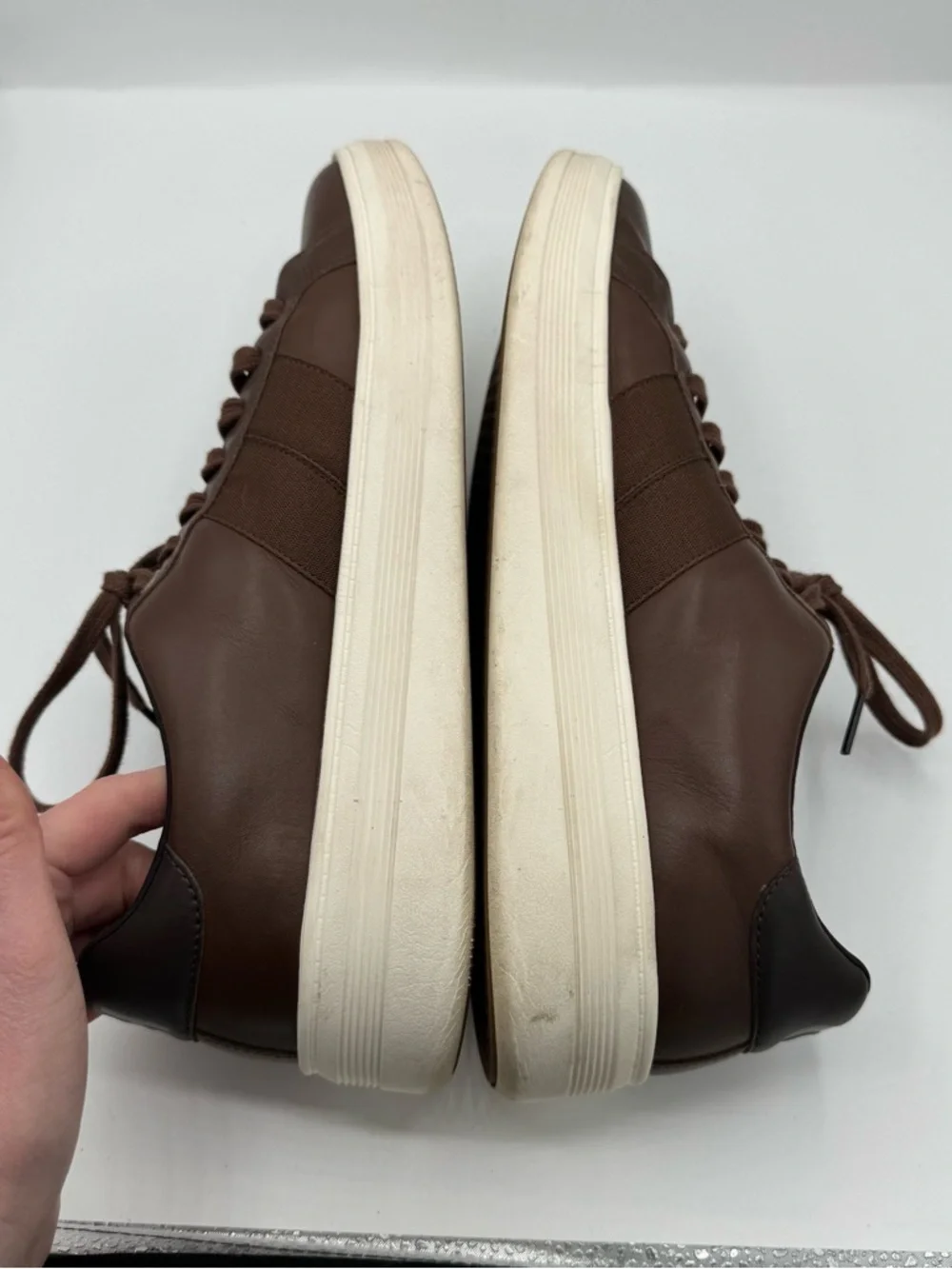 Cole Haan Men's Grand Crosscourt‎ Premier Sneakers in brown leather size 12